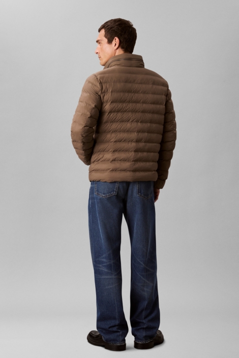 Calvin Klein ls nylon lt wt hooded fz puffer